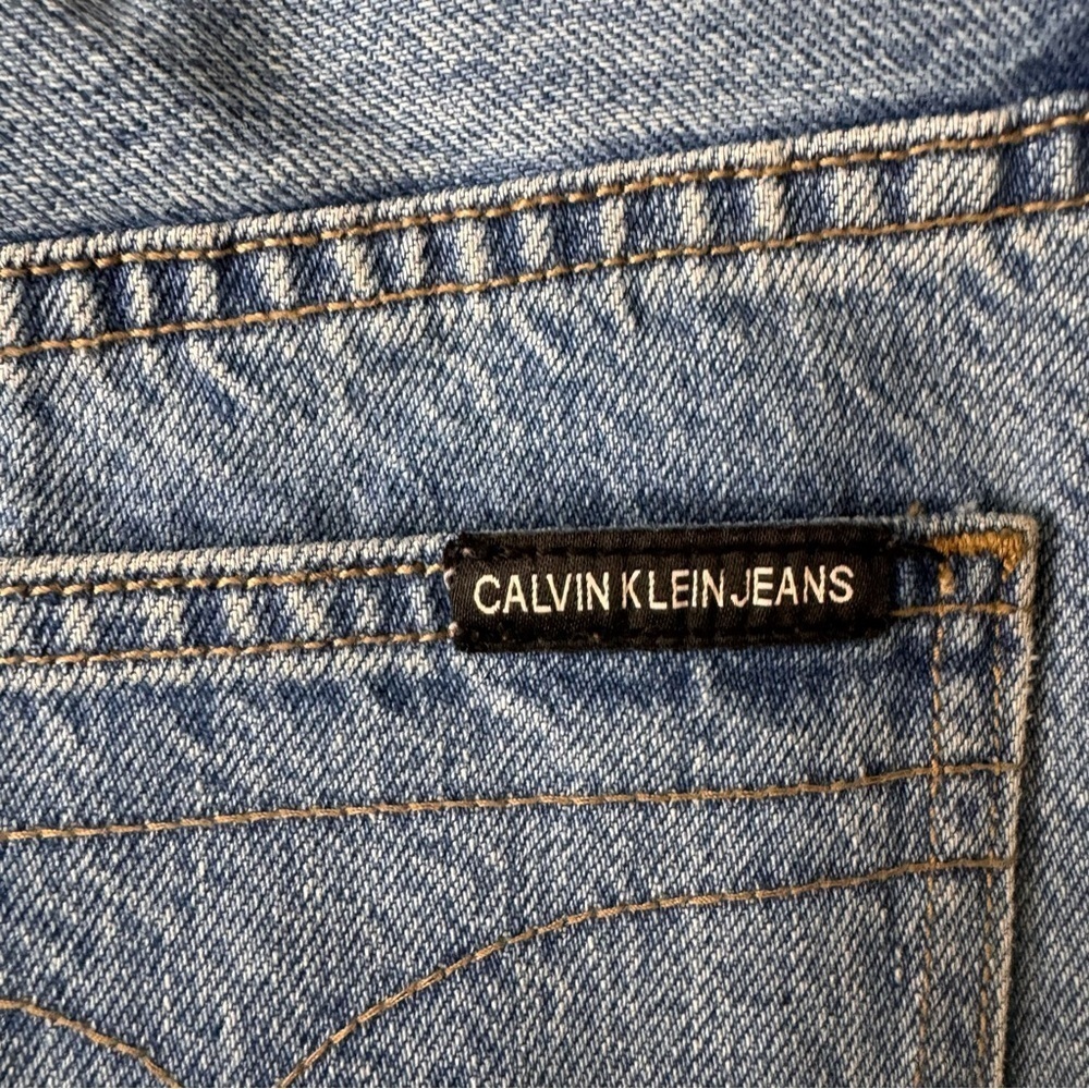 Calvin Klein High Rise Straight Jeans Premium Italian Denim Size 29 100% Cotton - Picture 13 of 16